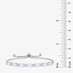 Gemstone Sterling Silver Bolo Bracelet