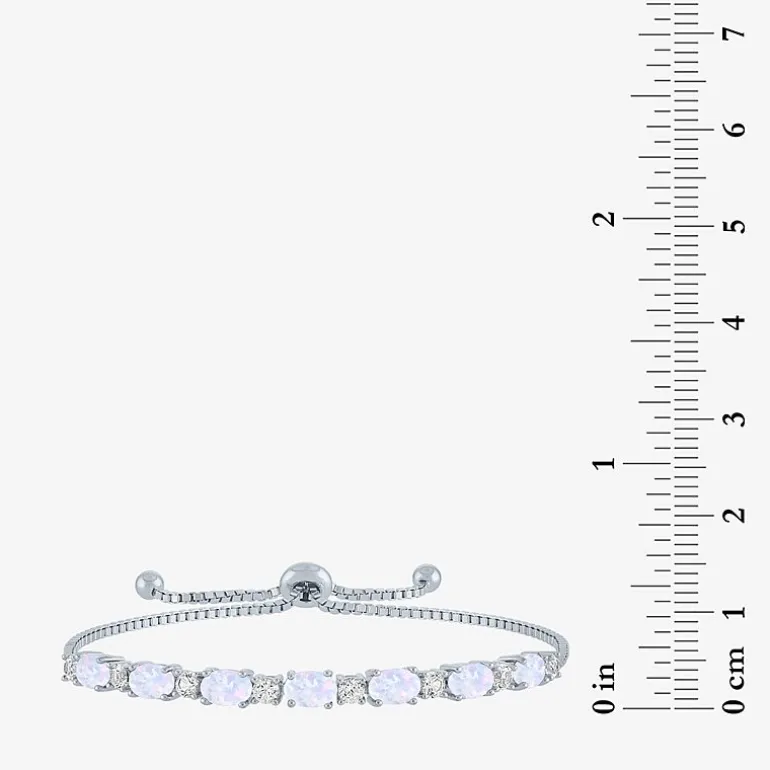 Gemstone Sterling Silver Bolo Bracelet