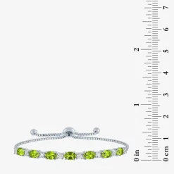 Gemstone Sterling Silver Bolo Bracelet