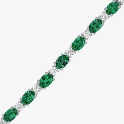 Gemstone Sterling Silver Bolo Bracelet