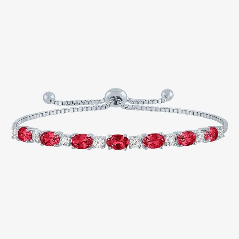 Gemstone Sterling Silver Bolo Bracelet