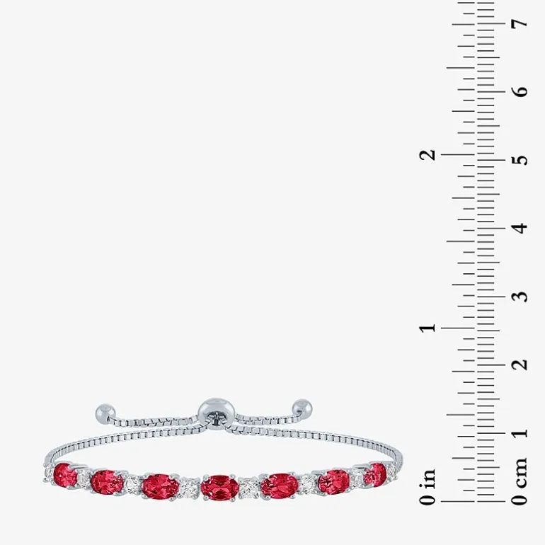 Gemstone Sterling Silver Bolo Bracelet