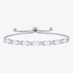 Gemstone Sterling Silver Bolo Bracelet