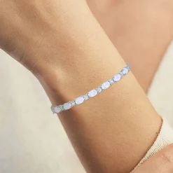 Gemstone Sterling Silver Bolo Bracelet