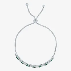 Gemstone Sterling Silver Bolo Bracelet