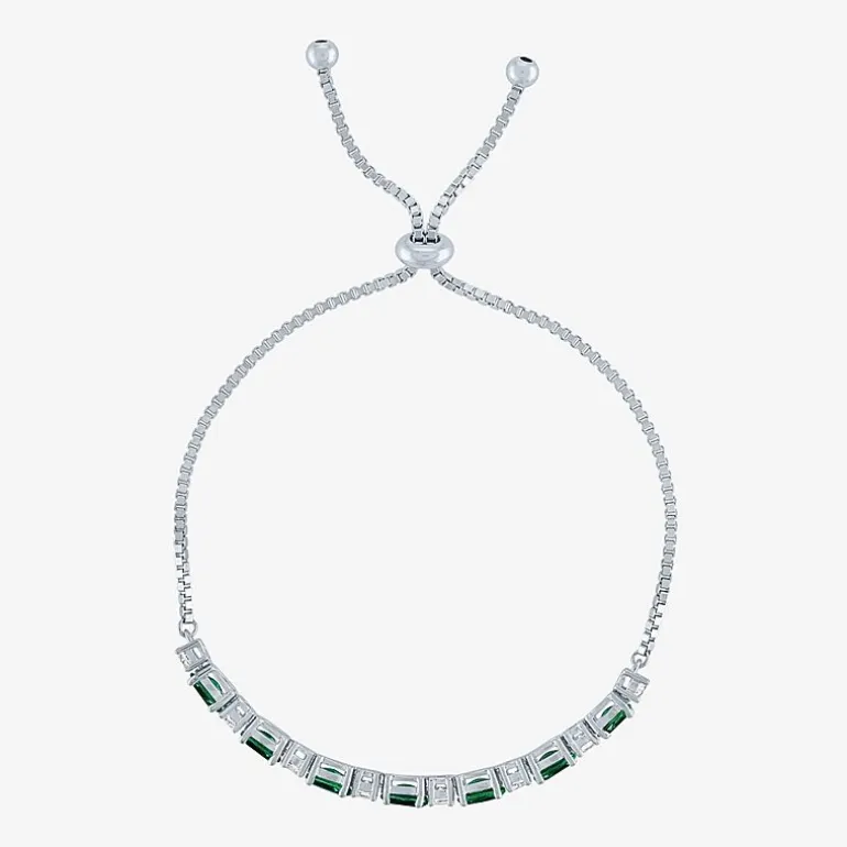 Gemstone Sterling Silver Bolo Bracelet