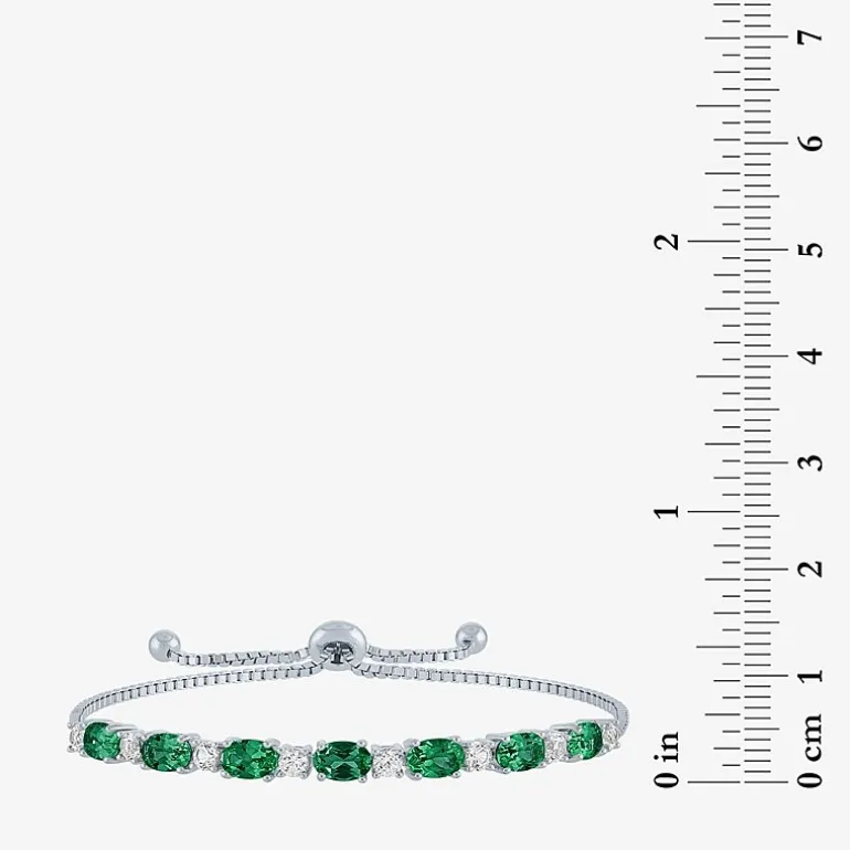 Gemstone Sterling Silver Bolo Bracelet