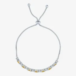 Gemstone Sterling Silver Bolo Bracelet