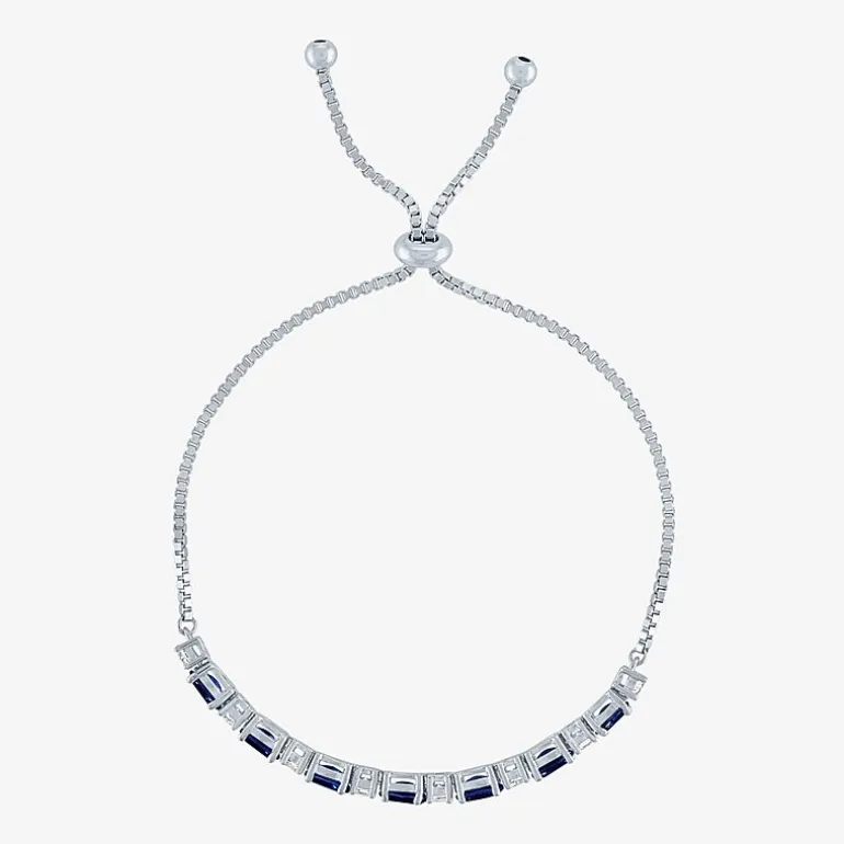 Gemstone Sterling Silver Bolo Bracelet