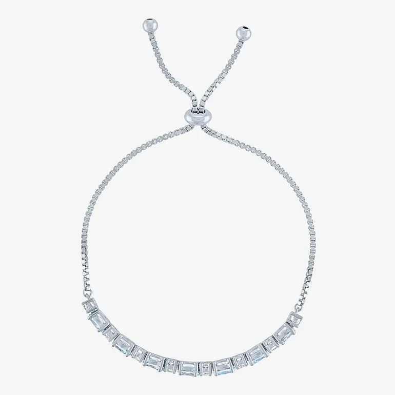 Gemstone Sterling Silver Bolo Bracelet