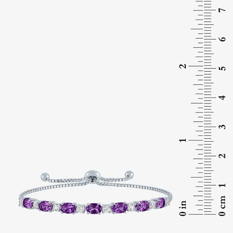 Gemstone Sterling Silver Bolo Bracelet