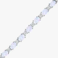 Gemstone Sterling Silver Bolo Bracelet