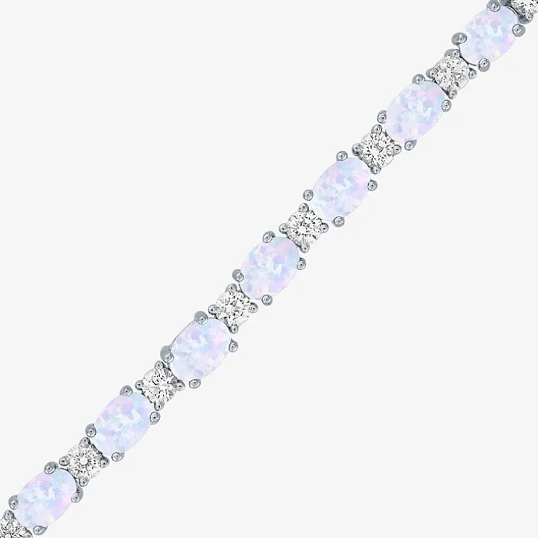 Gemstone Sterling Silver Bolo Bracelet