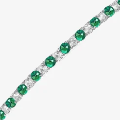 Gemstone Sterling Silver Bolo Bracelet