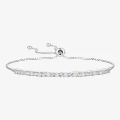 Gemstone Sterling Silver Bolo Bracelet