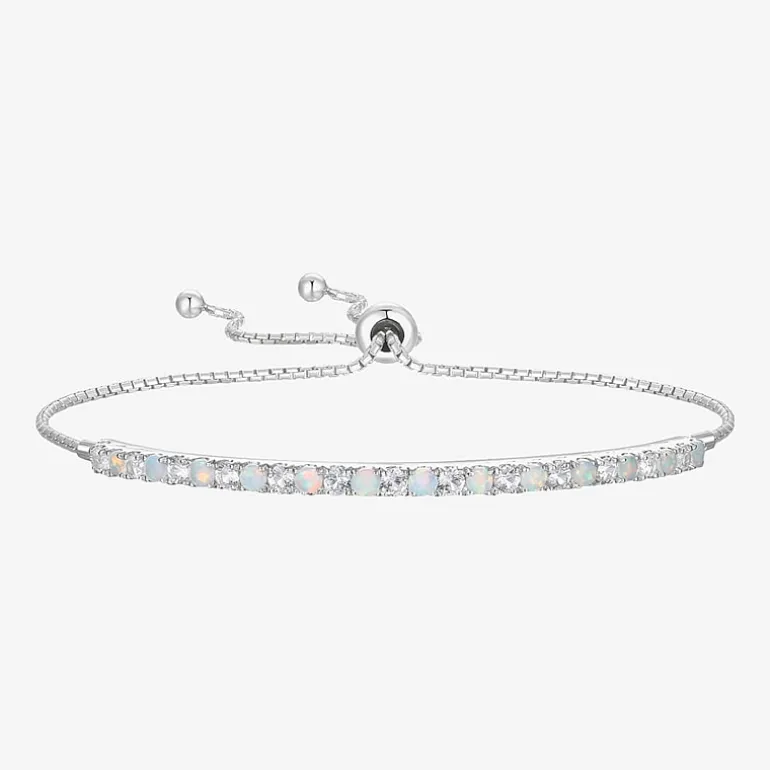 Gemstone Sterling Silver Bolo Bracelet