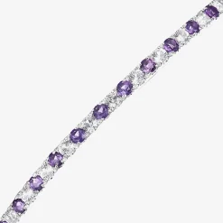 Gemstone Sterling Silver Bolo Bracelet