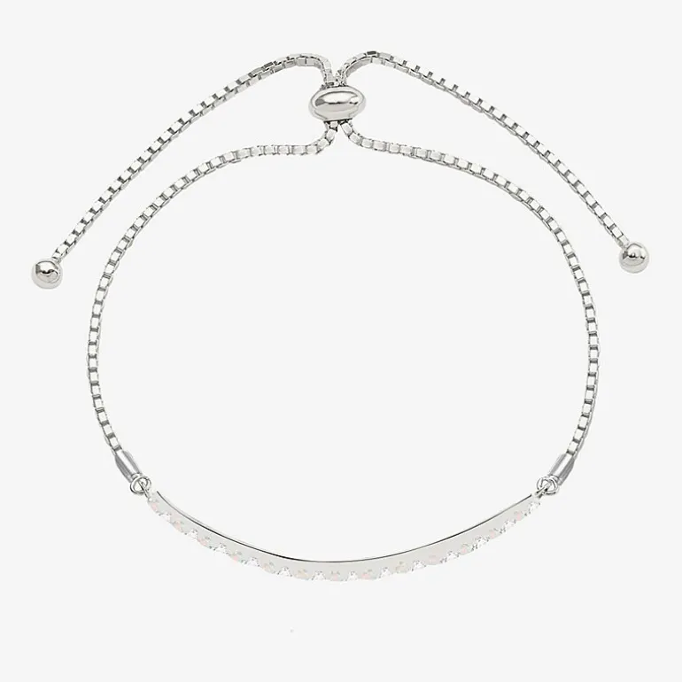 Gemstone Sterling Silver Bolo Bracelet