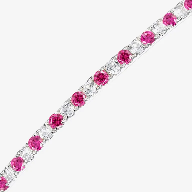 Gemstone Sterling Silver Bolo Bracelet