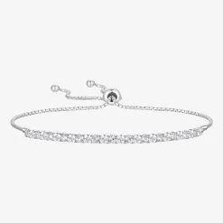 Gemstone Sterling Silver Bolo Bracelet