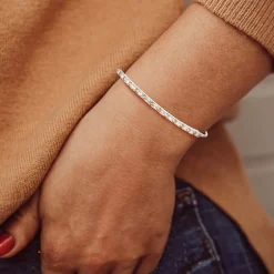 Gemstone Sterling Silver Bolo Bracelet
