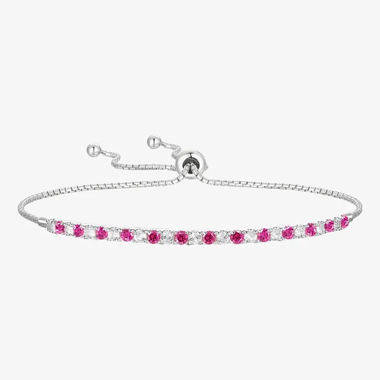 Gemstone Sterling Silver Bolo Bracelet