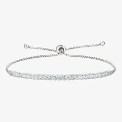 Gemstone Sterling Silver Bolo Bracelet