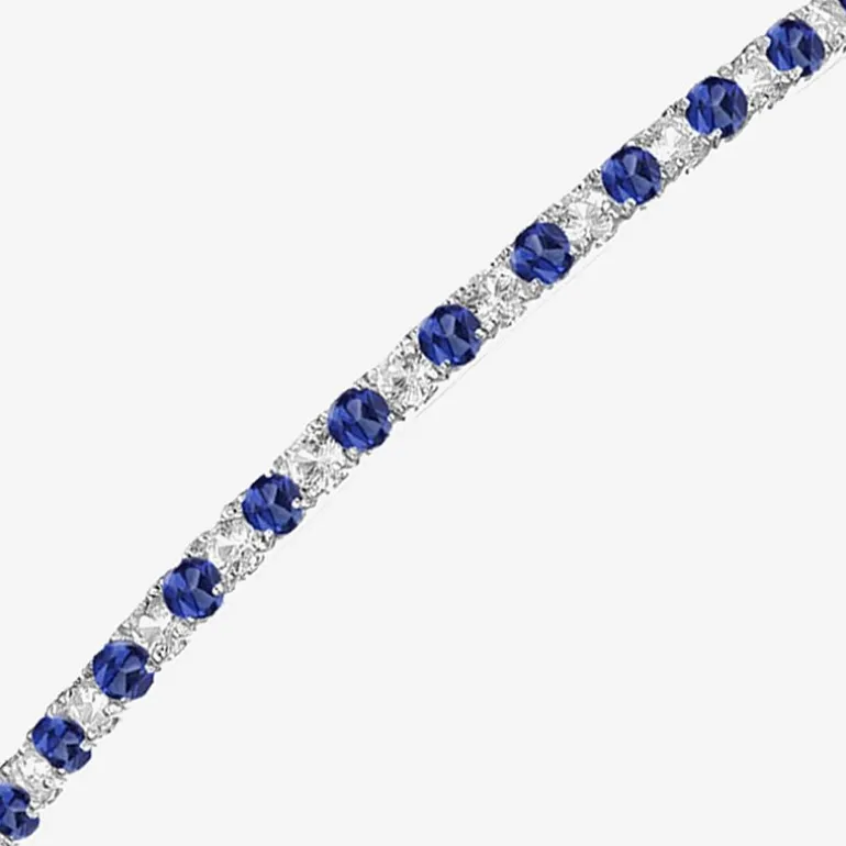 Gemstone Sterling Silver Bolo Bracelet