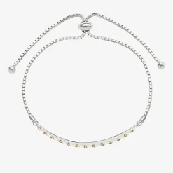 Gemstone Sterling Silver Bolo Bracelet