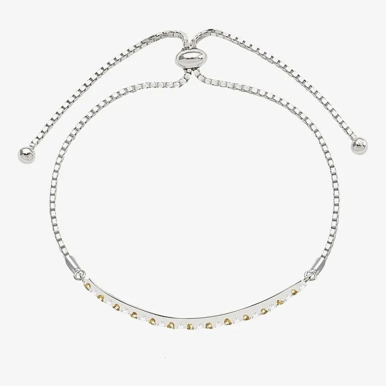Gemstone Sterling Silver Bolo Bracelet