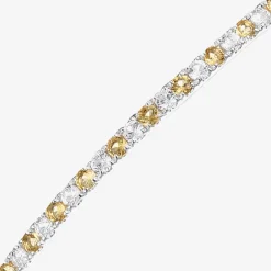 Gemstone Sterling Silver Bolo Bracelet