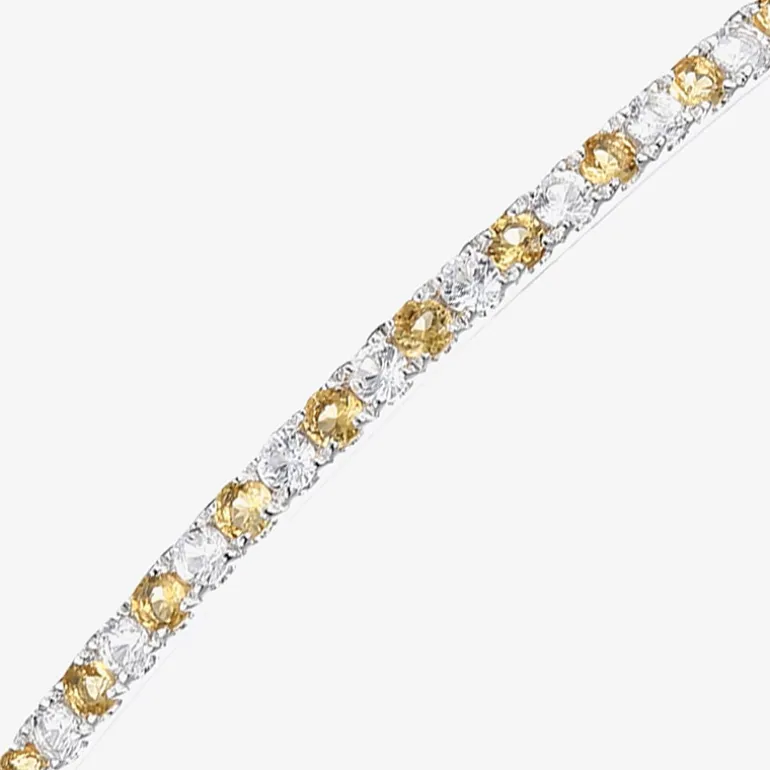 Gemstone Sterling Silver Bolo Bracelet