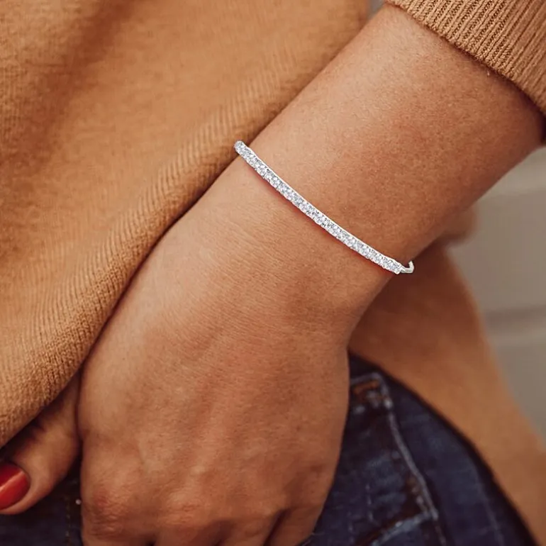 Gemstone Sterling Silver Bolo Bracelet