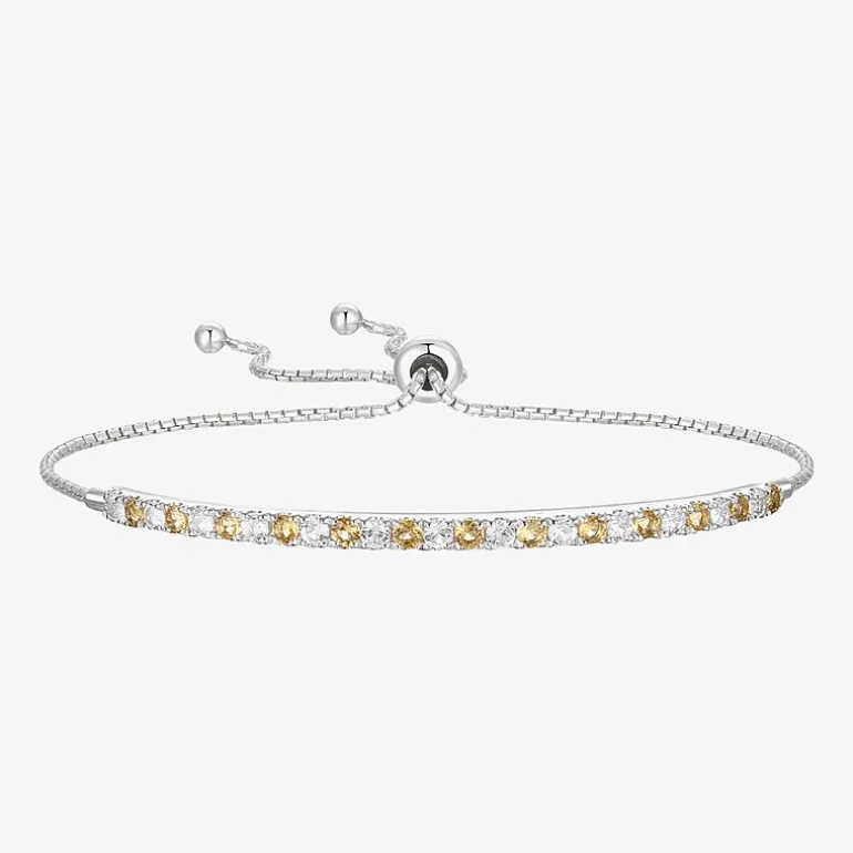 Gemstone Sterling Silver Bolo Bracelet