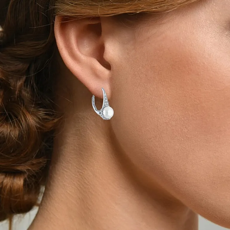 Gemstone Sterling Silver Cushion Drop Earrings