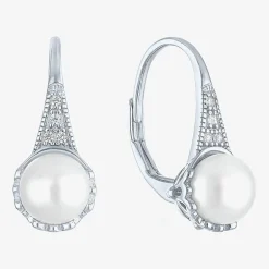 Gemstone Sterling Silver Cushion Drop Earrings