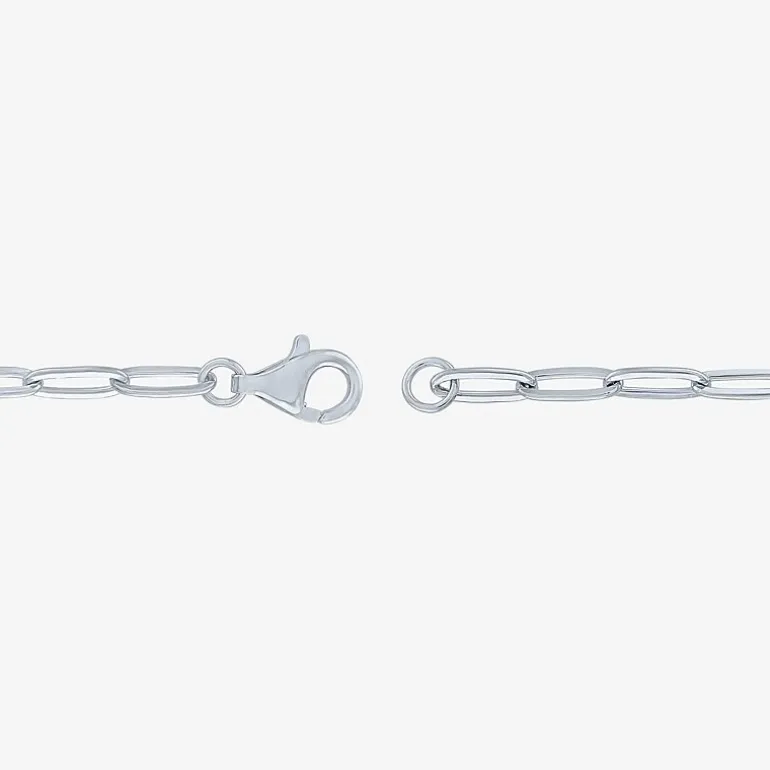 Gemstone Sterling Silver 18 Inch Tennis Necklace