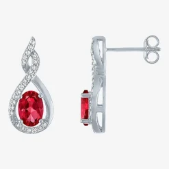 Gemstone Sterling Silver 2-pc. Oval Jewelry Set