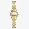 Geneva Womens Crystal Accent Gold Tone Bracelet Watch Fmdjm317