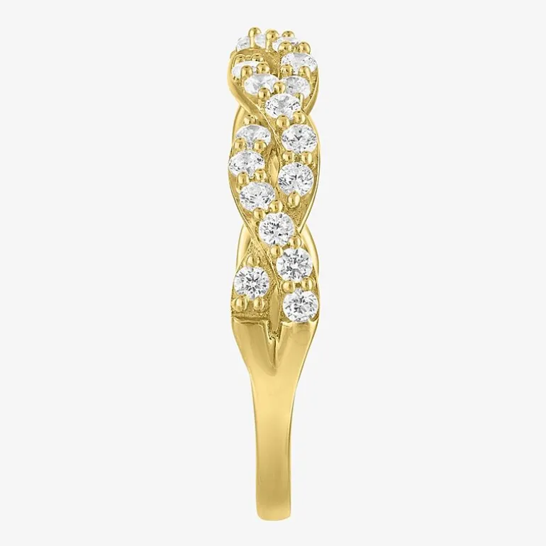 (G-H / I1-I2) Womens 1/2 CT. T.W. Lab Grown White Diamond 10K Gold Wedding Band