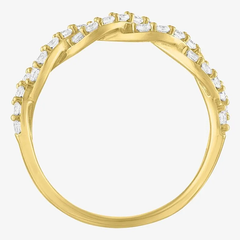 (G-H / I1-I2) Womens 1/2 CT. T.W. Lab Grown White Diamond 10K Gold Wedding Band