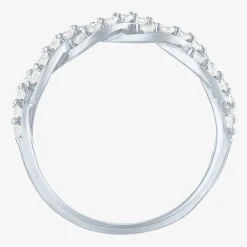 (G-H / I1-I2) Womens 1/2 CT. T.W. Lab Grown White Diamond 10K Gold Wedding Band