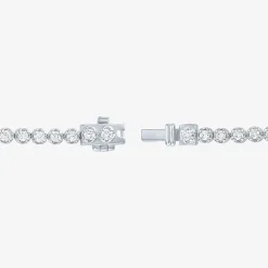 (G-H / Si2-I1) Womens 2 CT. T.W. Lab Grown White Diamond Sterling Silver 7.25 Inch Tennis Bracelet