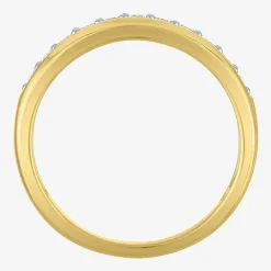 (Gh / Si2 I1) Womens 1/4 CT. T.W. Lab Grown White Diamond 10K Gold Anniversary Wedding Band