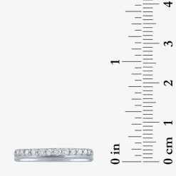 (G-H / Si2-I1) Womens 1/4 CT. T.W. Lab Grown White Diamond 10K Gold Wedding Band