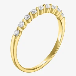 (G-H / Si2-I1) Womens 1/2 CT. T.W. Lab Grown White Diamond 10K Gold Wedding Band