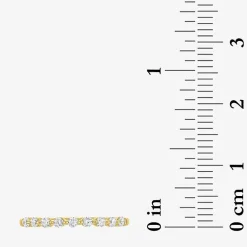 (G-H / Si2-I1) Womens 1/2 CT. T.W. Lab Grown White Diamond 10K Gold Wedding Band