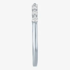 (G-H / Si2-I1) Womens 2MM 1/4 CT. T.W. Lab Grown White Diamond 10K Gold Wedding Band