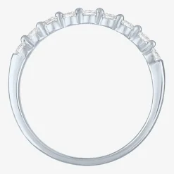(G-H / Si2-I1) Womens 2MM 1/4 CT. T.W. Lab Grown White Diamond 10K Gold Wedding Band