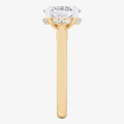 (G-H / Si1-Si2) Womens 2 1/5 CT. T.W. Lab Grown White Diamond 14K Gold Oval Engagement Ring